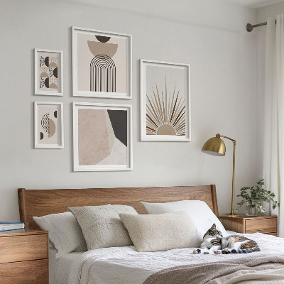 Polittico con cornice Forme geometriche astratte