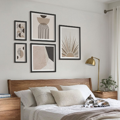 Polittico con cornice Forme geometriche astratte