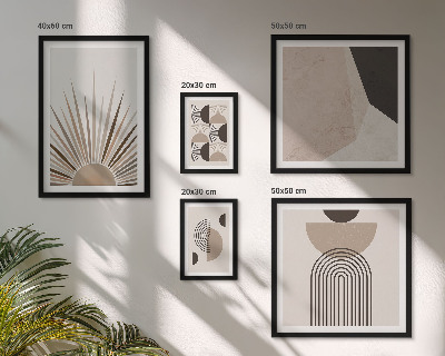 Polittico con cornice Forme geometriche astratte