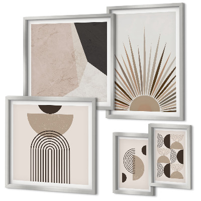 Polittico con cornice Forme geometriche astratte