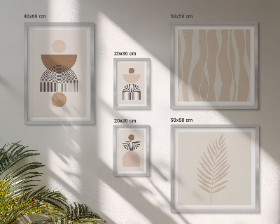 Set di 5 quadri Forme astratte della natura