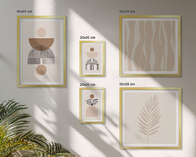 Set di 5 quadri Forme astratte della natura