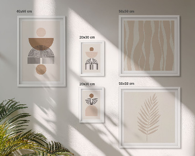 Set di 5 quadri Forme astratte della natura