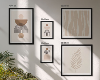Set di 5 quadri Forme astratte della natura