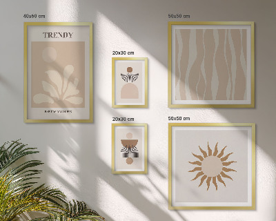 Set di quadri incorniciati Eleganti decorazioni astratte