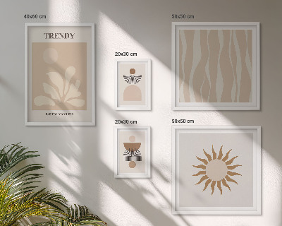 Set di quadri incorniciati Eleganti decorazioni astratte