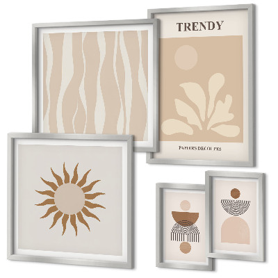 Set di quadri incorniciati Eleganti decorazioni astratte