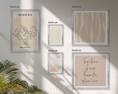 Set di 5 quadri Set moderno in stile minimalista