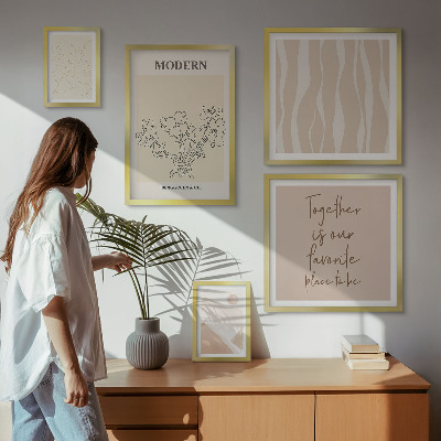 Set di 5 quadri Set moderno in stile minimalista