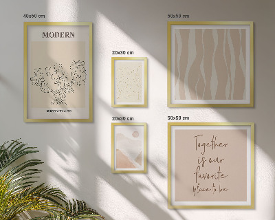 Set di 5 quadri Set moderno in stile minimalista