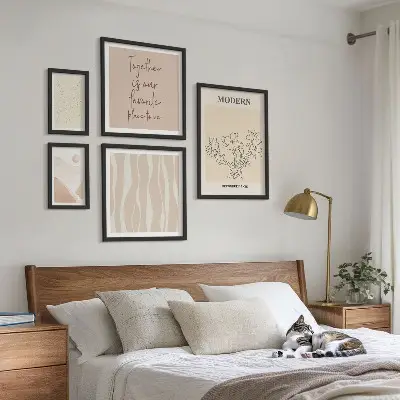 Set di 5 quadri in stile moderno minimalista