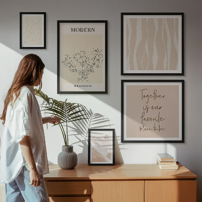Set di 5 quadri Set moderno in stile minimalista