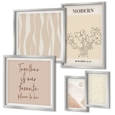 Set di 5 quadri Set moderno in stile minimalista