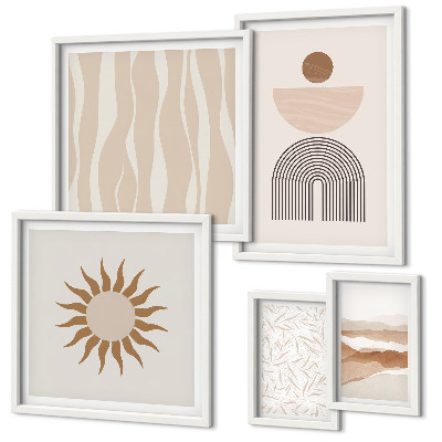 Set di quadri incorniciati Eleganti forme astratte della natura