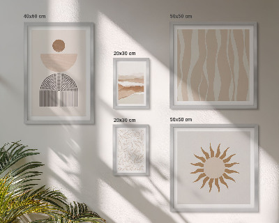 Set di quadri incorniciati Eleganti forme astratte della natura