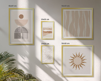 Set di quadri incorniciati Eleganti forme astratte della natura