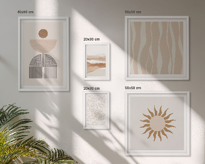 Set di quadri incorniciati Eleganti forme astratte della natura