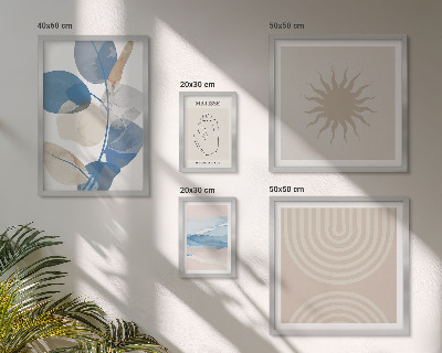 Set di quadri incorniciati Piante astratte eleganti