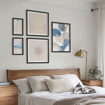 Set di quadri incorniciati Piante astratte eleganti