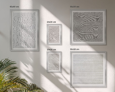 Set di 5 quadri Strutture geometriche di modelli di sabbia