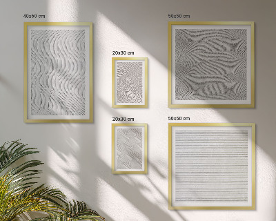 Set di 5 quadri Strutture geometriche di modelli di sabbia