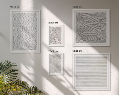 Set di 5 quadri Strutture geometriche di modelli di sabbia