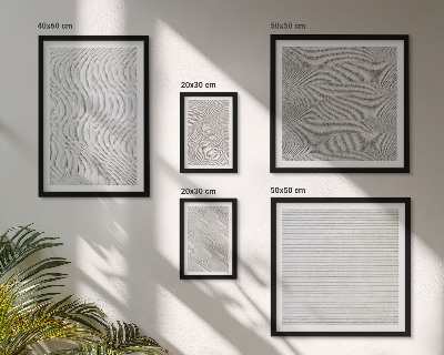 Set di 5 quadri Strutture geometriche di modelli di sabbia