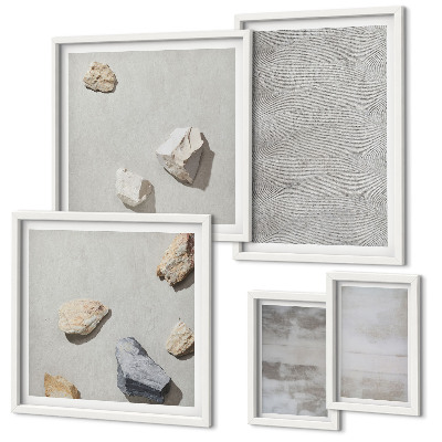 Set di quadri incorniciati Texture minimaliste moderne