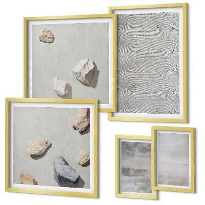 Set di quadri incorniciati Texture minimaliste moderne