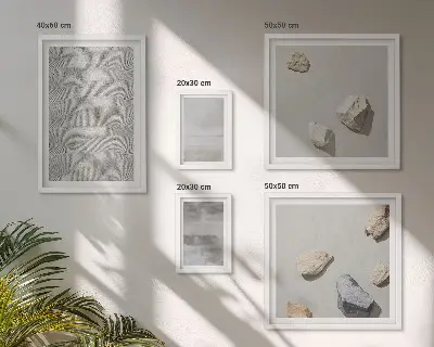 Set di quadri incorniciati con texture minimaliste moderne
