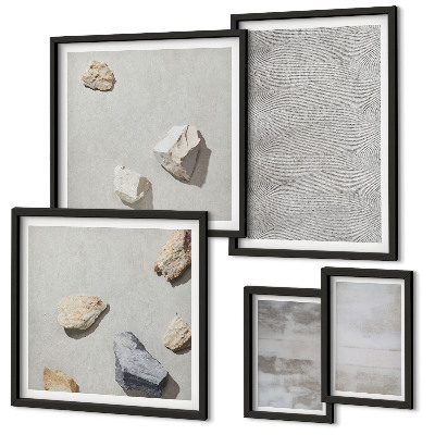 Set di quadri incorniciati Texture minimaliste moderne