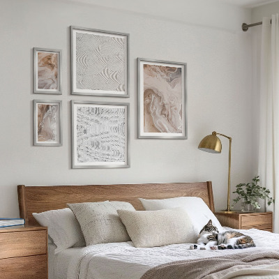 Set di quadri incorniciati Texture effetto pietra, motivi marmorizzati
