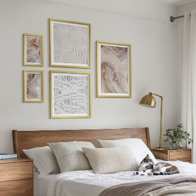 Set di quadri incorniciati Texture effetto pietra, motivi marmorizzati