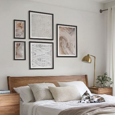 Set di quadri incorniciati Texture effetto pietra, motivi marmorizzati