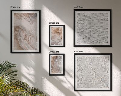 Set di quadri incorniciati Texture effetto pietra, motivi marmorizzati