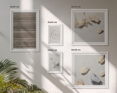 Polittico con cornice Texture naturali legno pietre