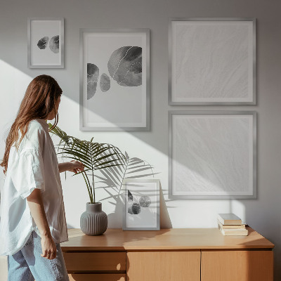 Set di 5 quadri Pittura astratta con schizzi di pittura