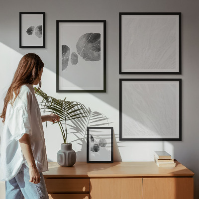 Set di 5 quadri Pittura astratta con schizzi di pittura