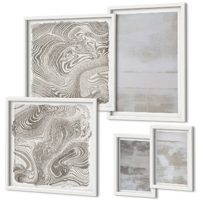 Polittico con cornice Texture usurate in stile moderno