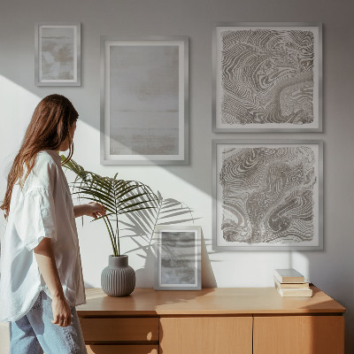 Polittico con cornice Texture usurate in stile moderno