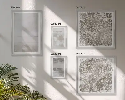 Polittico con cornice con texture usurate in stile moderno