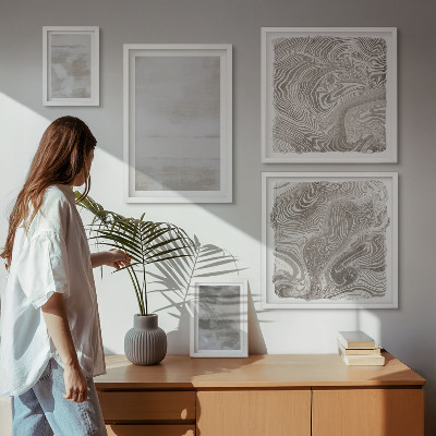 Polittico con cornice Texture usurate in stile moderno