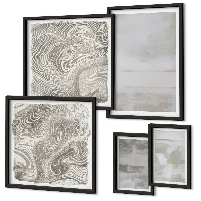 Polittico con cornice con texture usurate in stile moderno