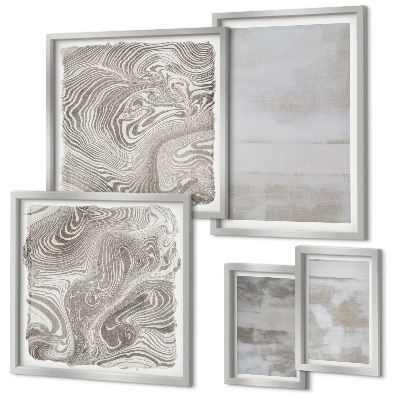 Polittico con cornice Texture usurate in stile moderno