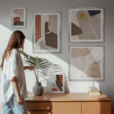 Set di quadri incorniciati Forme astratte moderne