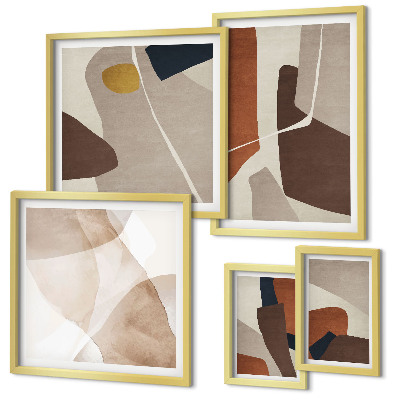 Set di quadri incorniciati Forme astratte moderne