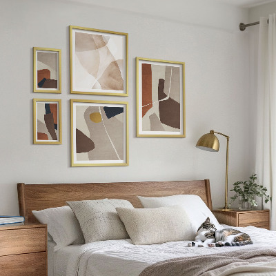 Set di quadri incorniciati Forme astratte moderne