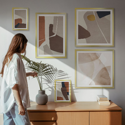 Set di quadri incorniciati Forme astratte moderne