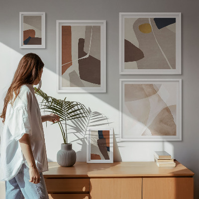 Set di quadri incorniciati Forme astratte moderne