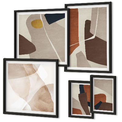 Set di quadri incorniciati Forme astratte moderne